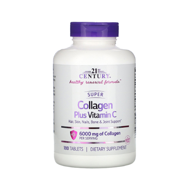 21ST CENTURY SUPER COLLAGEN PLUS VIT C 180’S