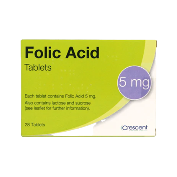 FOLIC ACID 5MG CRESCENT